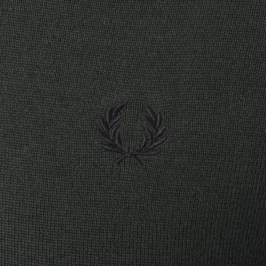 Alternative Image for ProductFred Perry Crew Neck Knit Jumper Green3